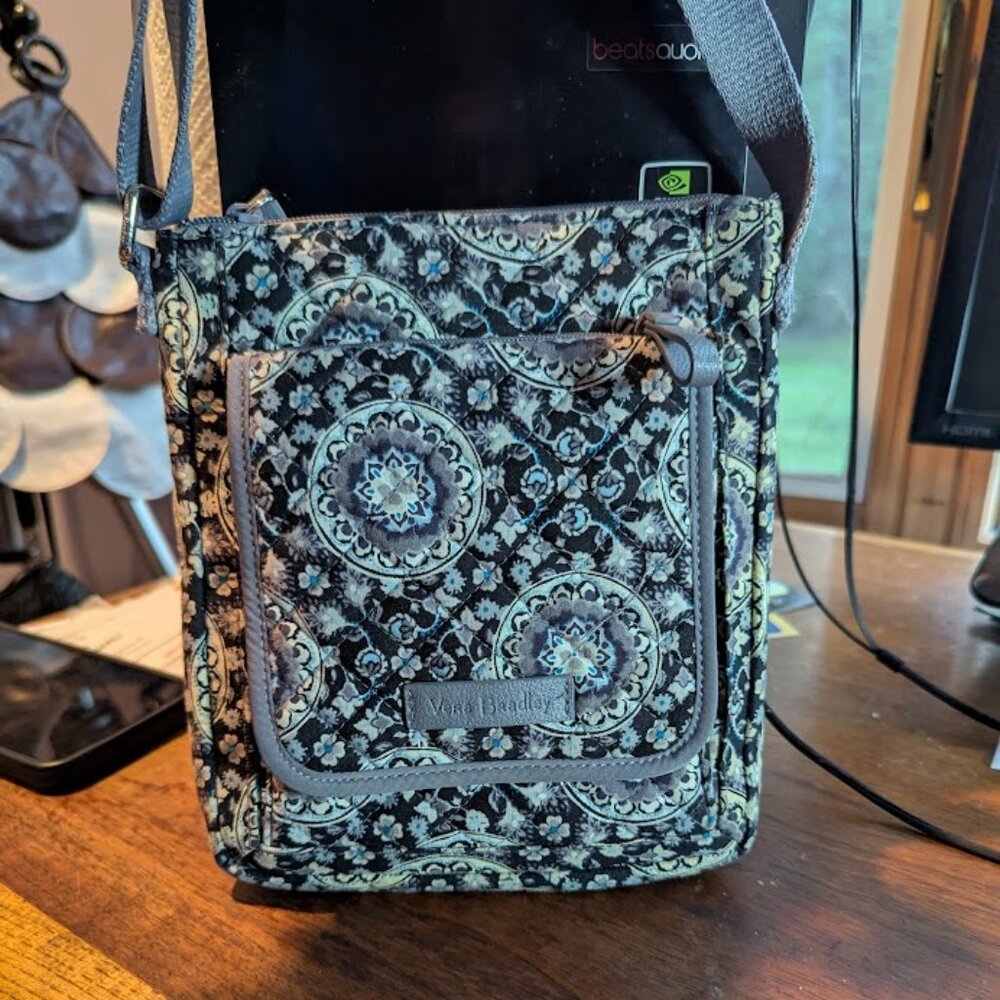 Vera Bradley Brown And Blue Bag